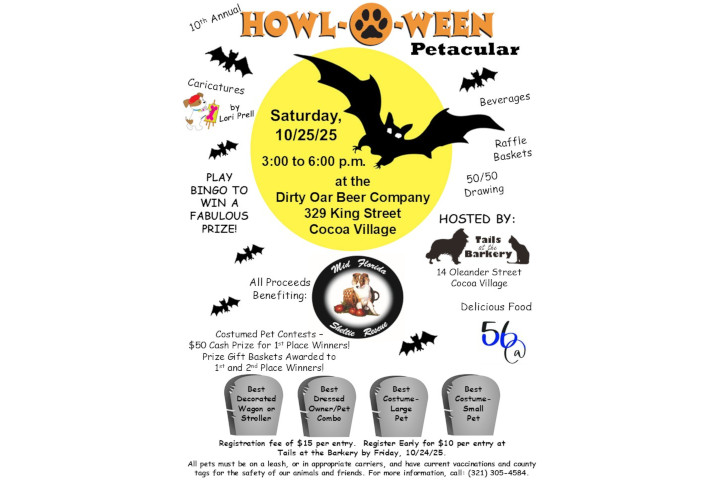10th Annual Howl-O-Ween Petacular Flyer