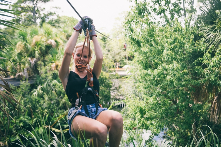 The Brevard Zoo's Treetop Trek Zip-lining 1