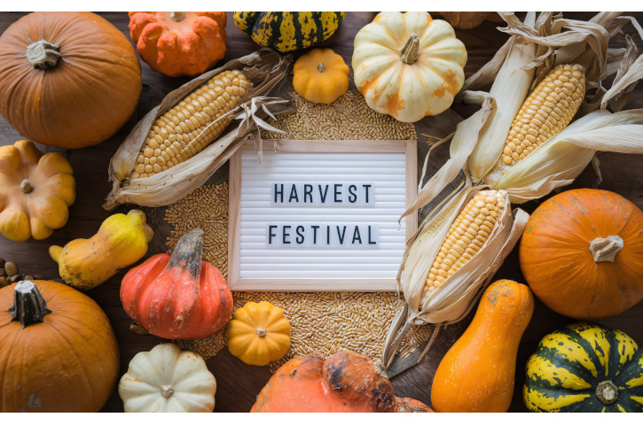 harvest festival, Autumn Harvest Festival Display