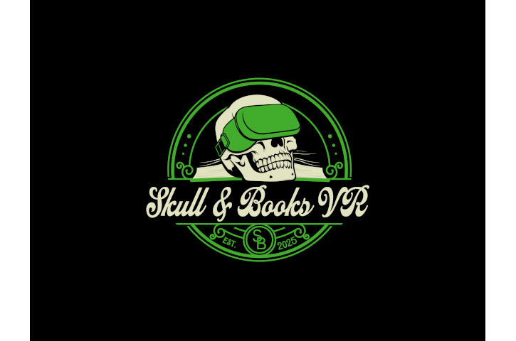 Skull & Books VR Logo