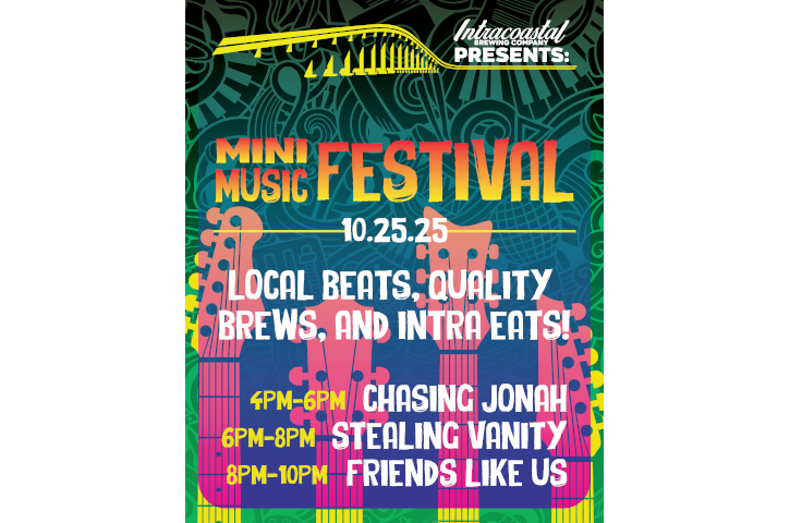 Mini Music Fest at Intracoastal Brewing Company Flyer